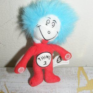 Dr. Seuss Thing 2 Collectible Cat in Hat Mini Plush McDonalds Happy Meal Toy